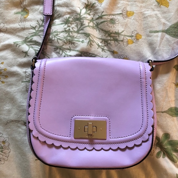 kate spade Handbags - Pastel Purple Scalloped Kate Spade Purse